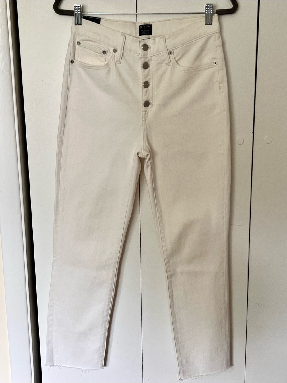 J.Crew Factory Vintage Straight Jean in White Size 28 NWT